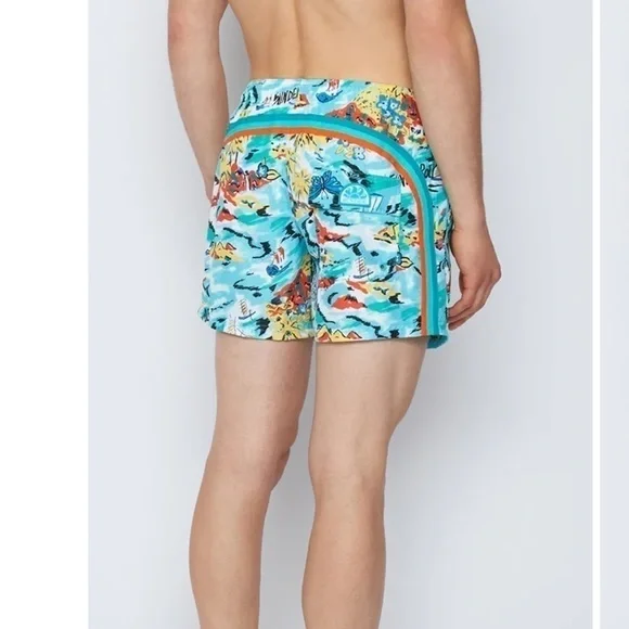 SUNDEK STRETCH WAIST SWIM TRUNKS REPREVE NWT - Picture 7 of 15